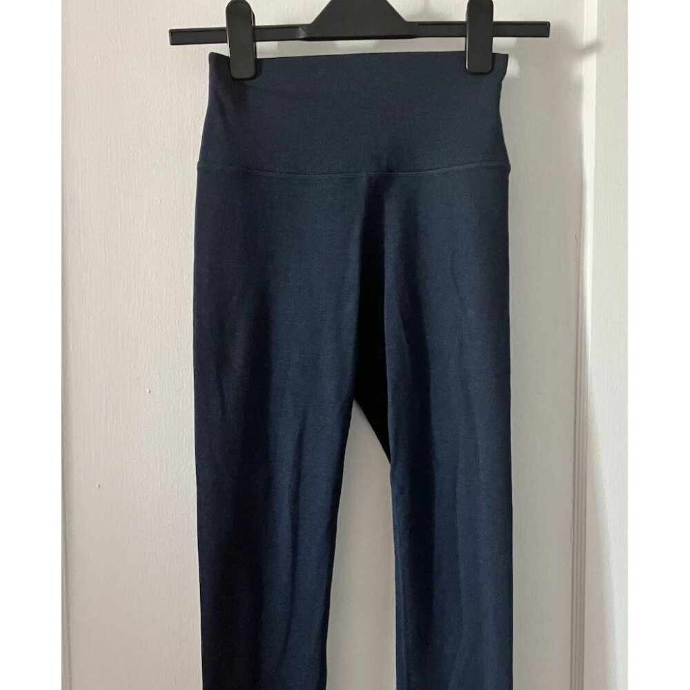 Quince ultra soft high rise Small Navy Blue leggings